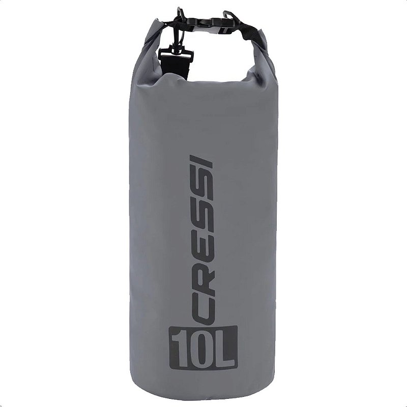 Saco Estanque Bolsa Impermeável Cressi Dry Bag Tek Cinza 10L