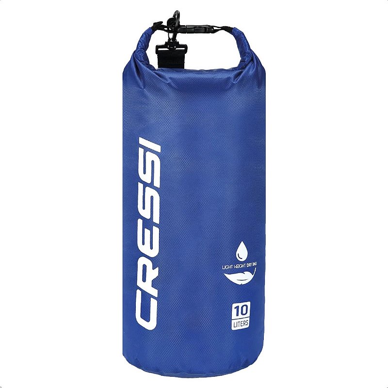 Saco Estanque Bolsa Impermeável Cressi Dry Bag Tek Azul 10L
