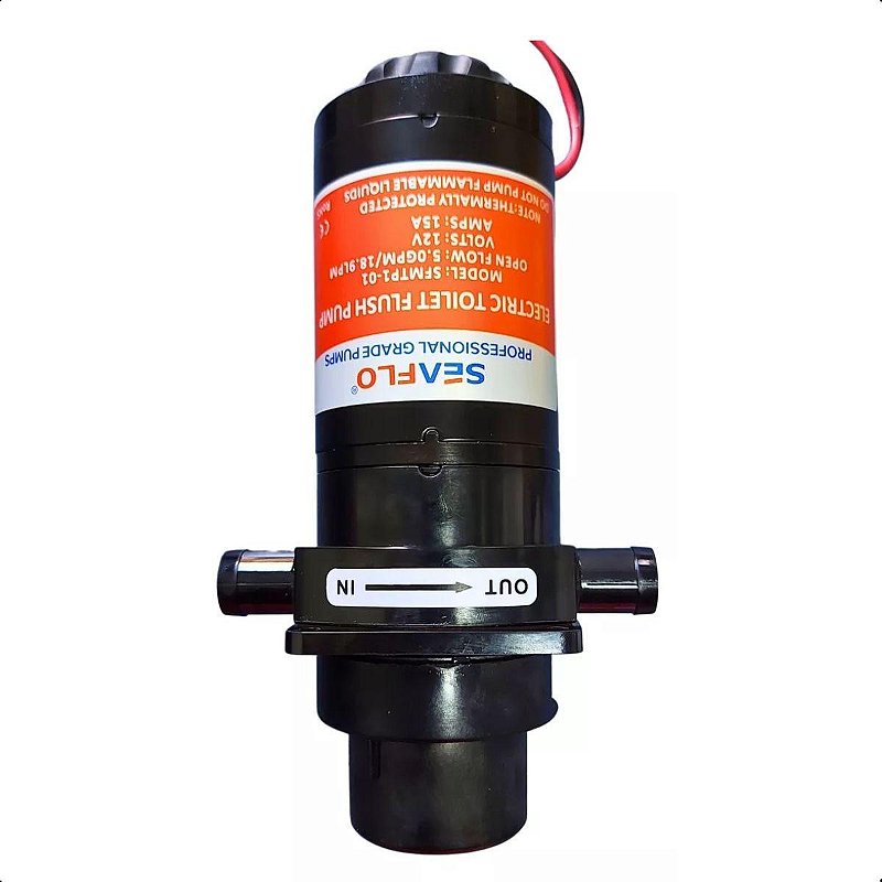 Bomba de Descarga Para Vaso Elétrico Seaflo 5GPM 18L/Min 24V