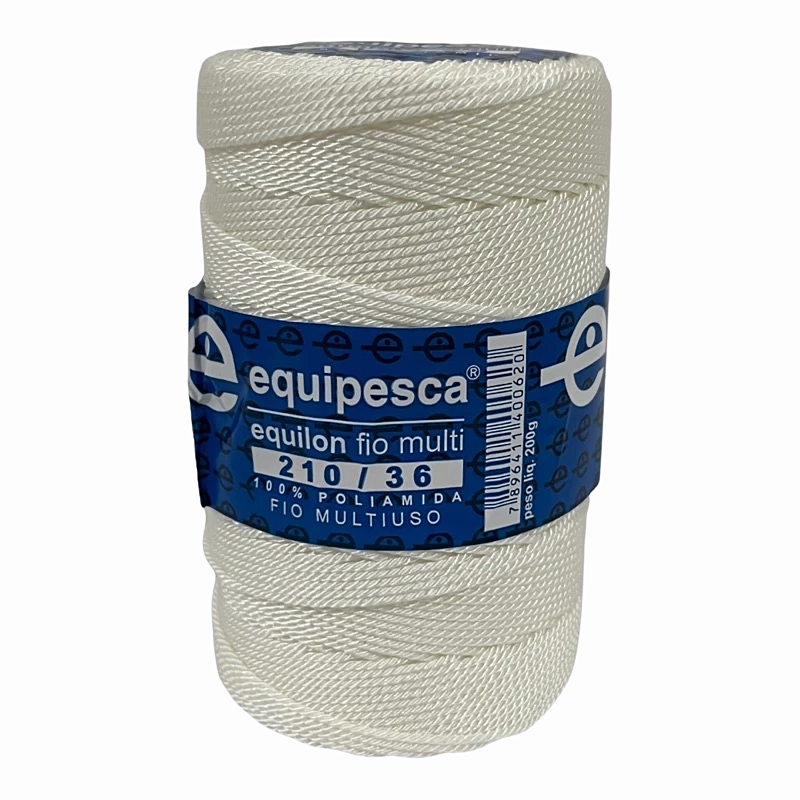 Fio Multifilamento 210/36 Branco Para Redes Tarrafas Nautica