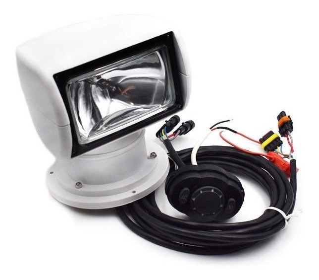 Farol De Busca Náutico Marinizado 12 e 24 Volts Para Lancha