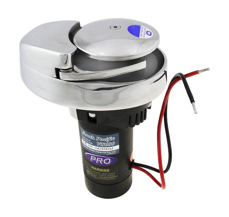 Guincho Elétrico Náutico Va 600 12V Corrente Din 6Mm Lancha