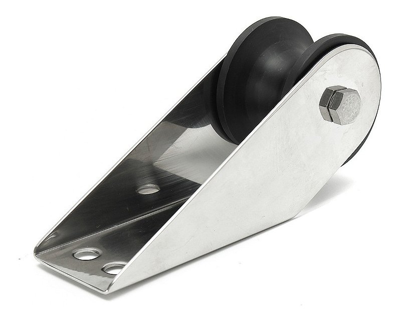 Suporte De Proa Lançador De Âncora Em Aço Inox Rolete Lancha