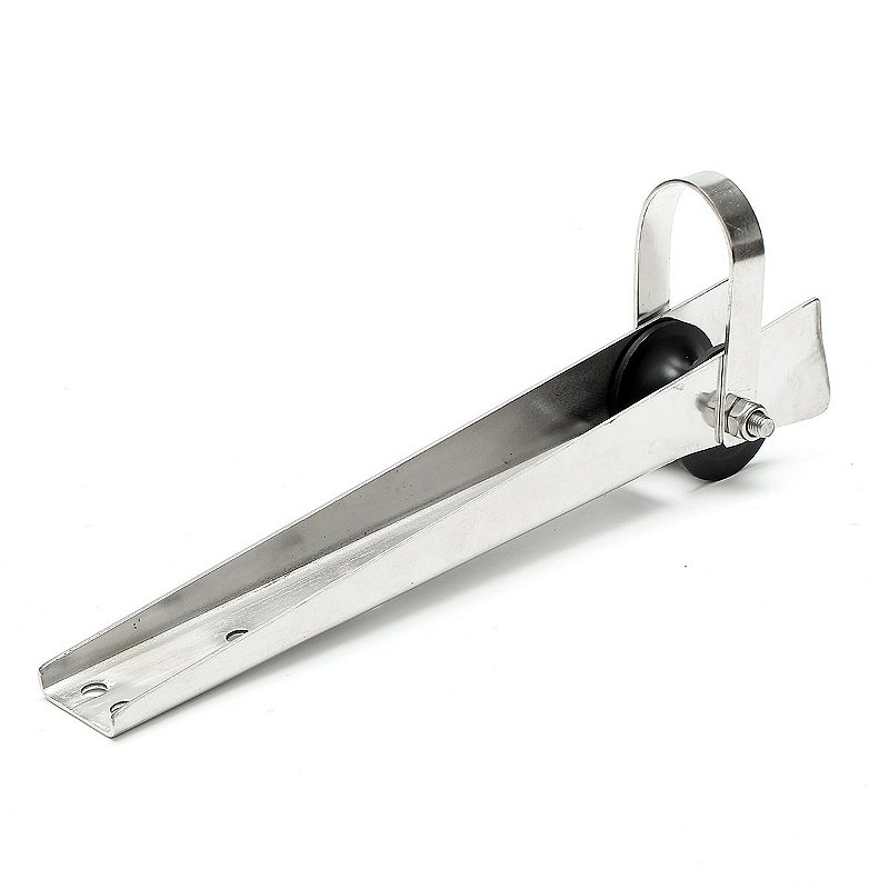 Suporte De Proa Lançador De Âncora Longo Em Aço Inox Lancha