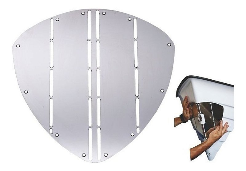 Placa Protetora De Casco Aço Inox Para Âncoras Barco Lancha