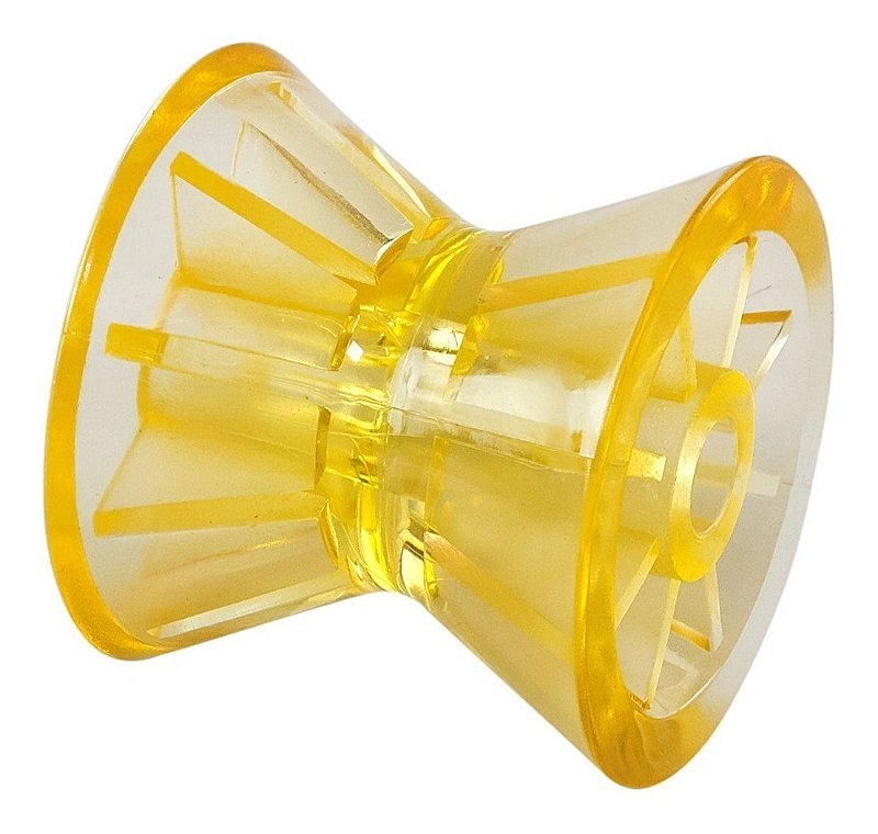 Rolete Berço Amarelo 4 Pol Roboque Carretinha Jetski Lancha