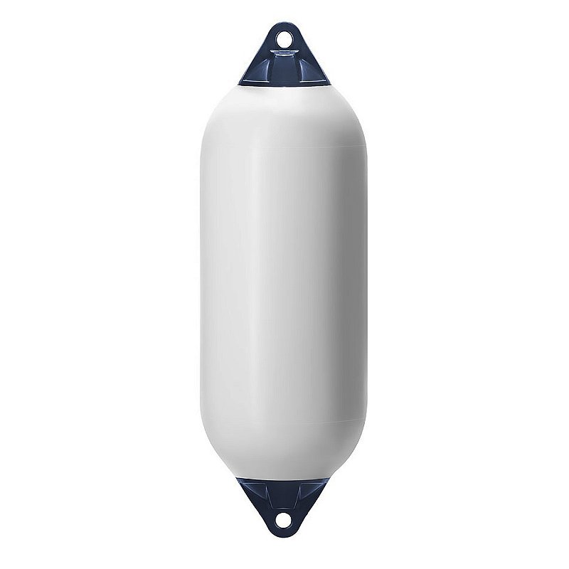 Defensa Náutica F5 30X77 Branca E Azul Inflável Lancha Barco