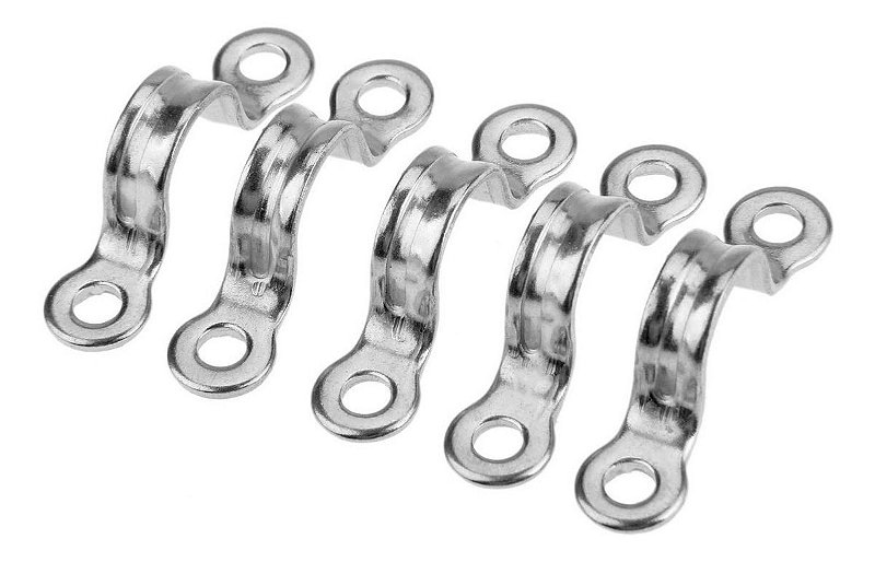 Kit 6 Alça De Amarração 2,5 Mm Passa Cabo De Aço Inox Toldo