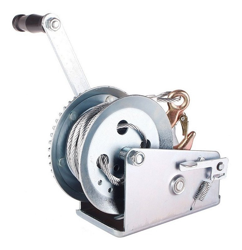 Guincho Manual Catraca 1800Lbs 1225Kg Carretinha Reboque
