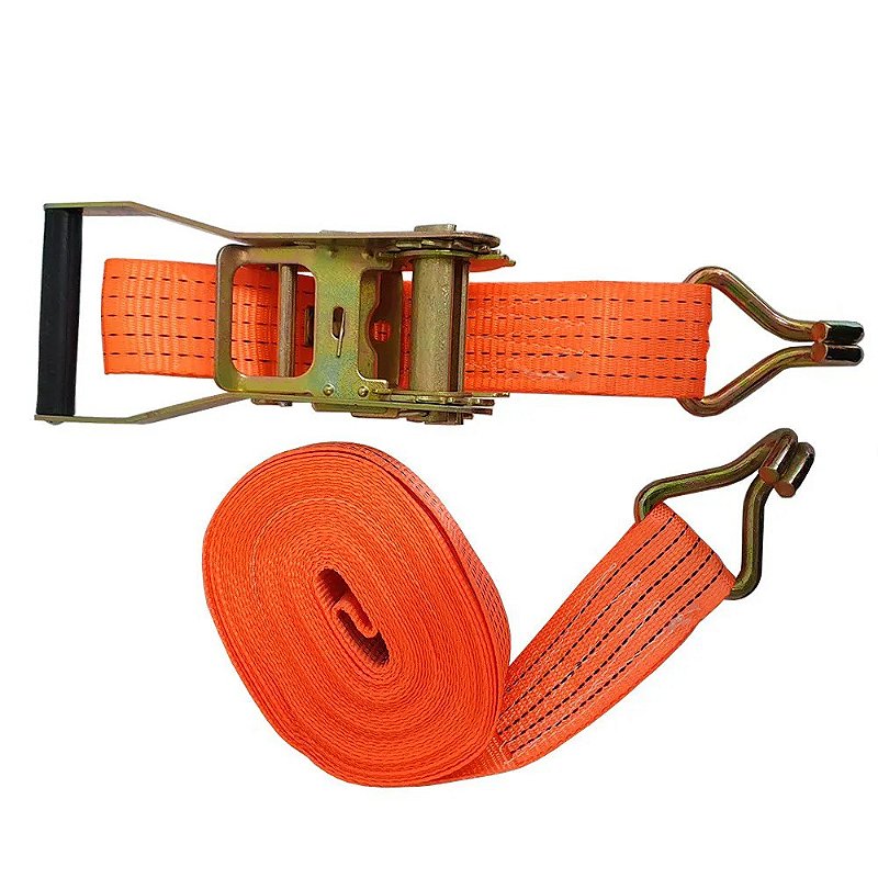 Cinta De Amarração Com Catraca Apertar Carga 10000 Kg 10 Mtrs