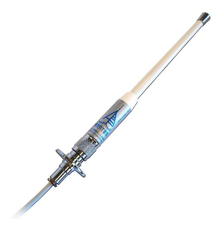 Antena Vhf Matítima Banten 3 Dbs E 25 Cm Para Rádios Vhf