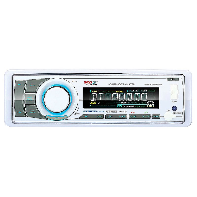 Som Marinizado Boss Marine Mr752uab Mp3 Bluetooth Am Fm