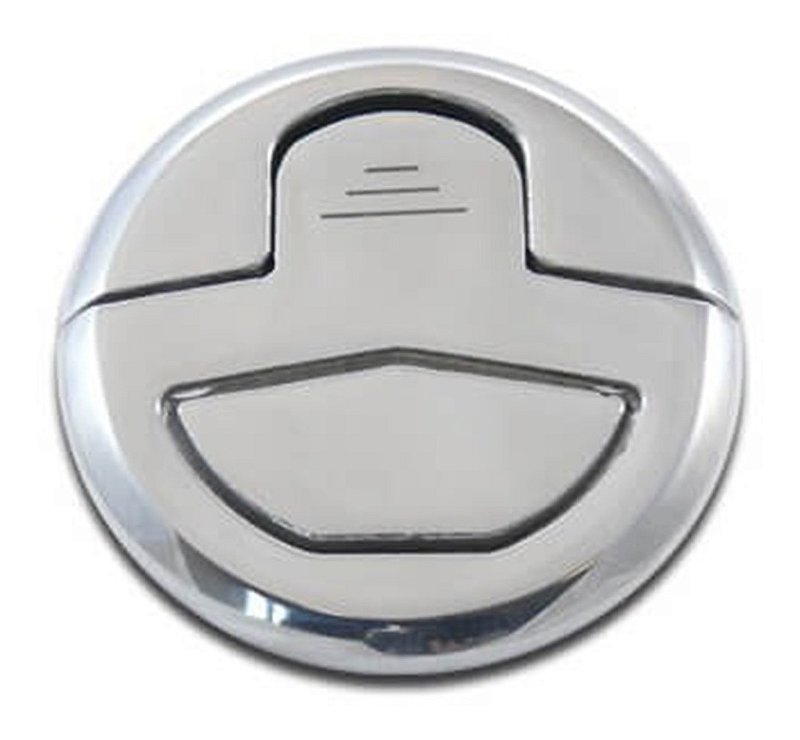 Puxador Redondo Em Aço Inox 51Mm Para Lancha Barco Portas