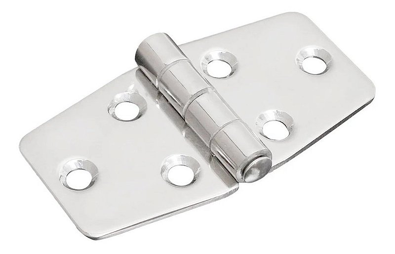 Dobradiça Em Aço Inox Náutica Para Porta Armário Luxo Lancha