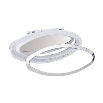 Gaiuta Vigia Escotilha Náutica Elíptica E Tela 6X16 Pol Fumê