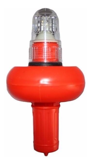 Sinalizador Náutico Em Led Boia Para Rede Pesca Luz Strobo
