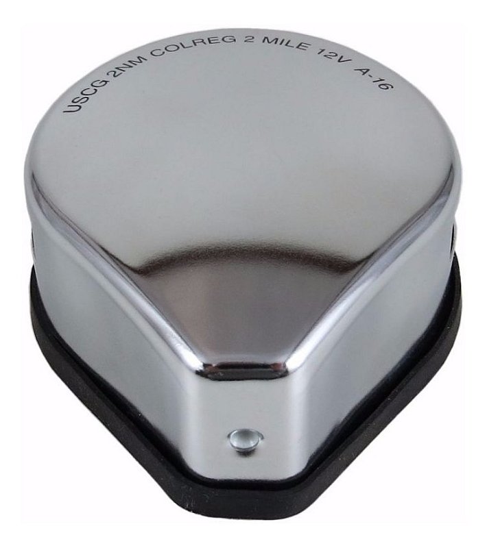 Luz De Navegação Bicolor De Proa Em Aço Inox Em Led 12V