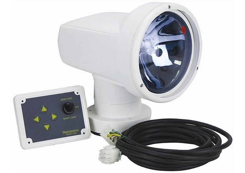 Farol De Busca 55W Lanchas Barcos Iates Náutico Marinizado