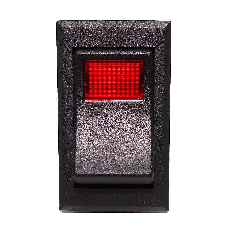 Botão Interruptor On - Off 12/24v Com Led Indicador Vermelho