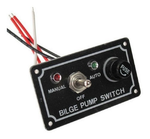 Painel Elétrico Bomba De Porão Com Alarme 12 V Lancha Barco