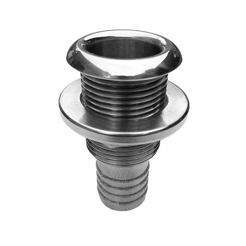 Entrada E Saída De Água Bomba De Porão 1-1/2 Pol Em Aço Inox