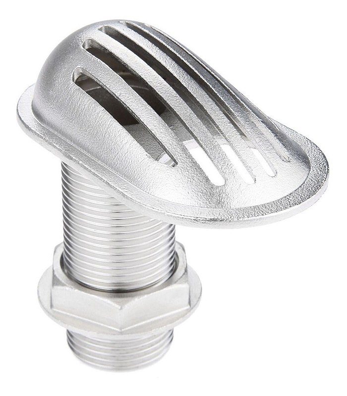 Entrada Coletora De Água Com Ralo Em Aço Inox 1 Pol Barco