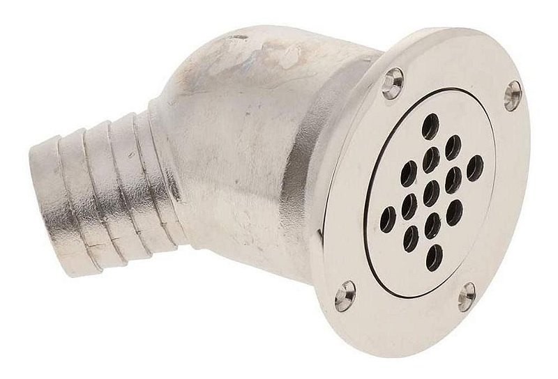 Dreno Casto Saída De Água Com Válvula Anti-Retorno Aço Inox