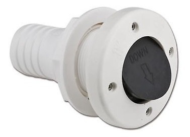 Saída De Água Costado Com Válvula Anti-Retorno Para Lancha