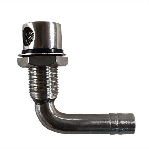 Respiro Em Aço Inox Para Tanque De Combustível 90 Graus