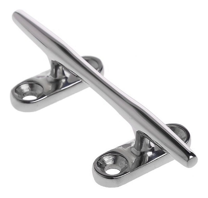 Cunho De Amarração Em Aço Inox Amarra Cabo 6 Pol Para Barco