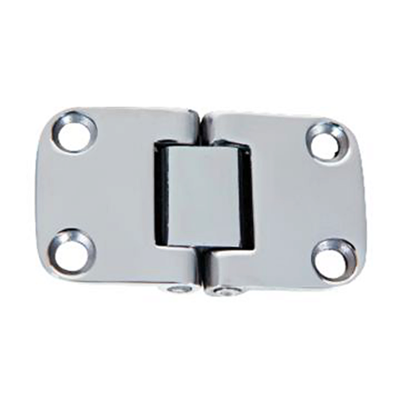 Dobradiça 4 Furos Em Aço Inox Brilhante Para Portas Armários