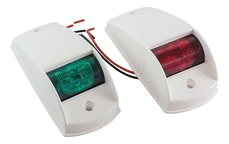Luz De Navegação Em Led Bombordo Boreste 1 Milha Lancha