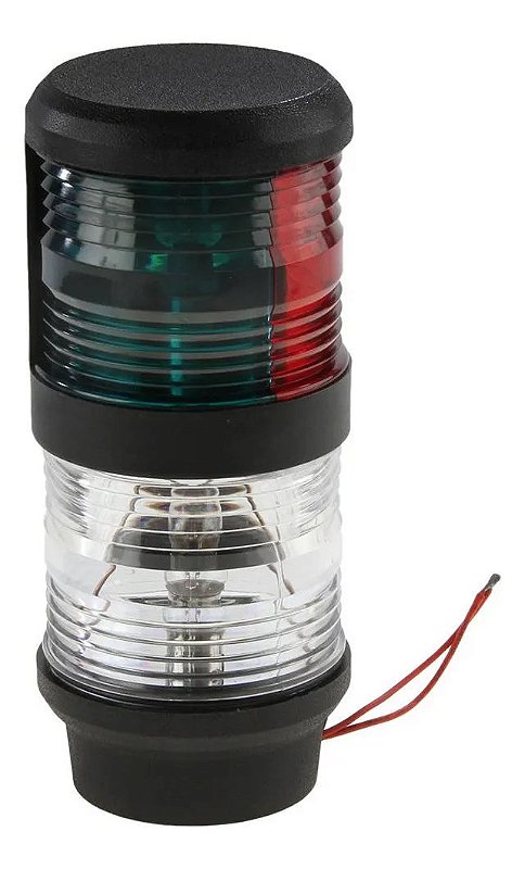 Luz Navegação Led Tricolor De Top Bombordo Boreste Fundeio