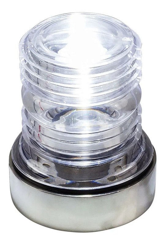 Ponteira Em Aço Inox Para Mastro De Iluminação Em Led Lancha