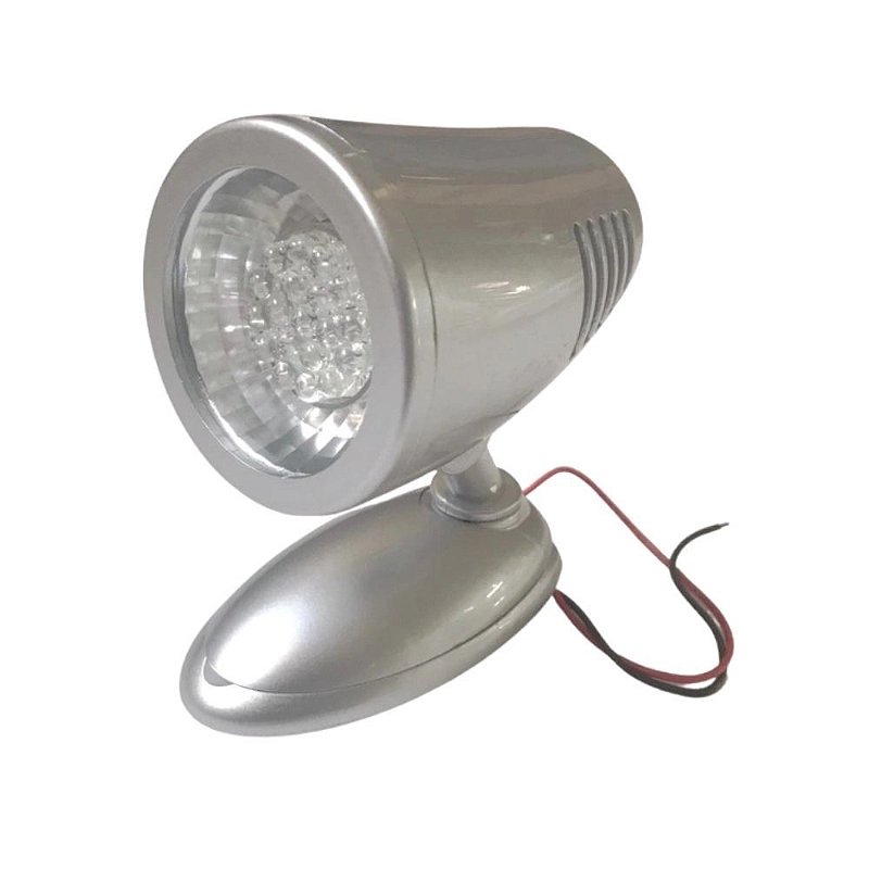 Luminária De Cabine Regulável 19 Leds Lancha Motorhome 12 V
