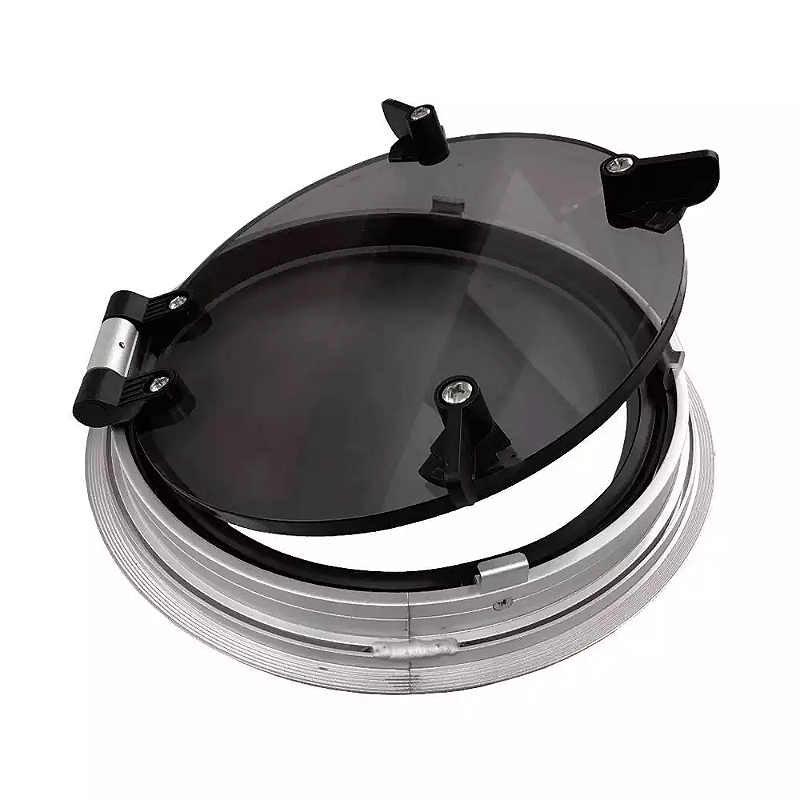 Gaiuta Vigia Escotilha Náutica Redonda 9 Pol Janela 10 Mm