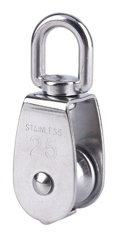 Moitão 50Mm Com Distorcedor Em Aço Inox 316 Carga Máx 19,1Kg