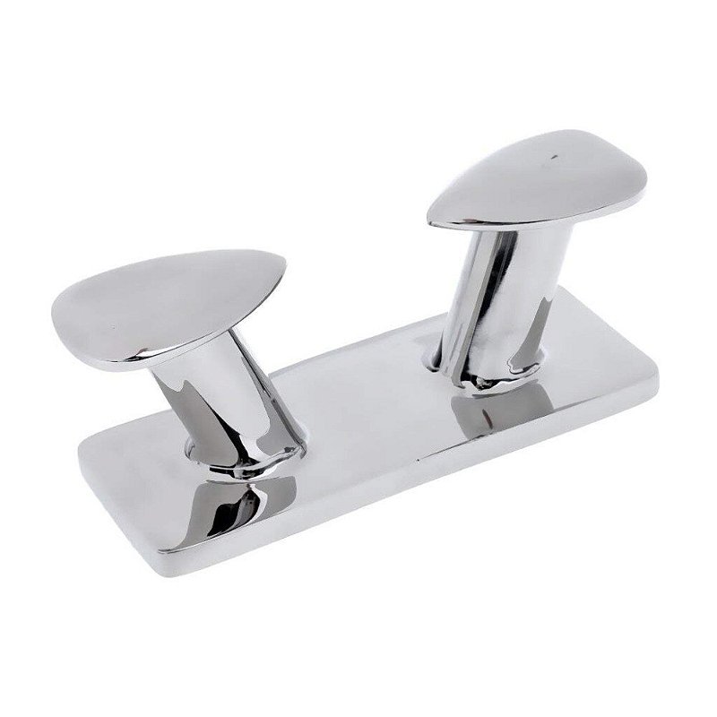 Cunho De Amarração Em Aço Inox 20 Cm Amarra Cabo Cais Lancha
