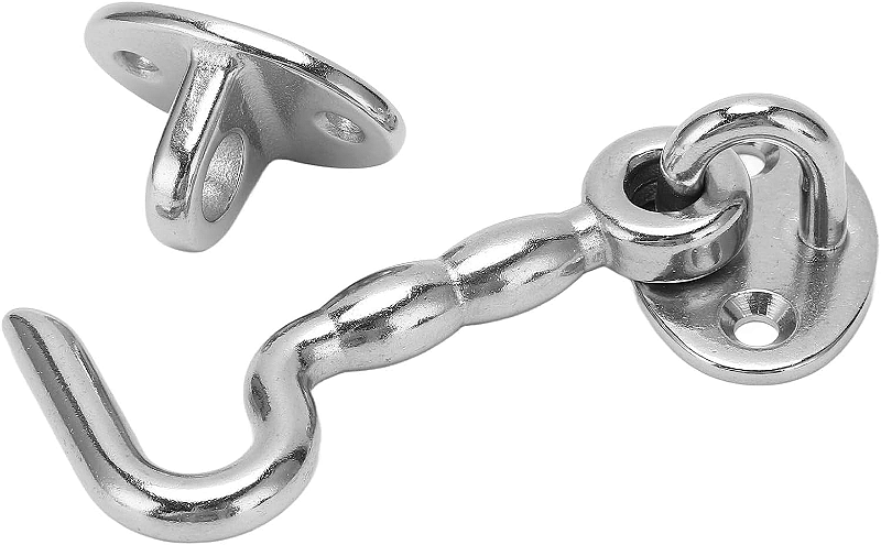 Trava Em Aço Inox Para Cabine Tipo Aldrava Fechadura Trinco