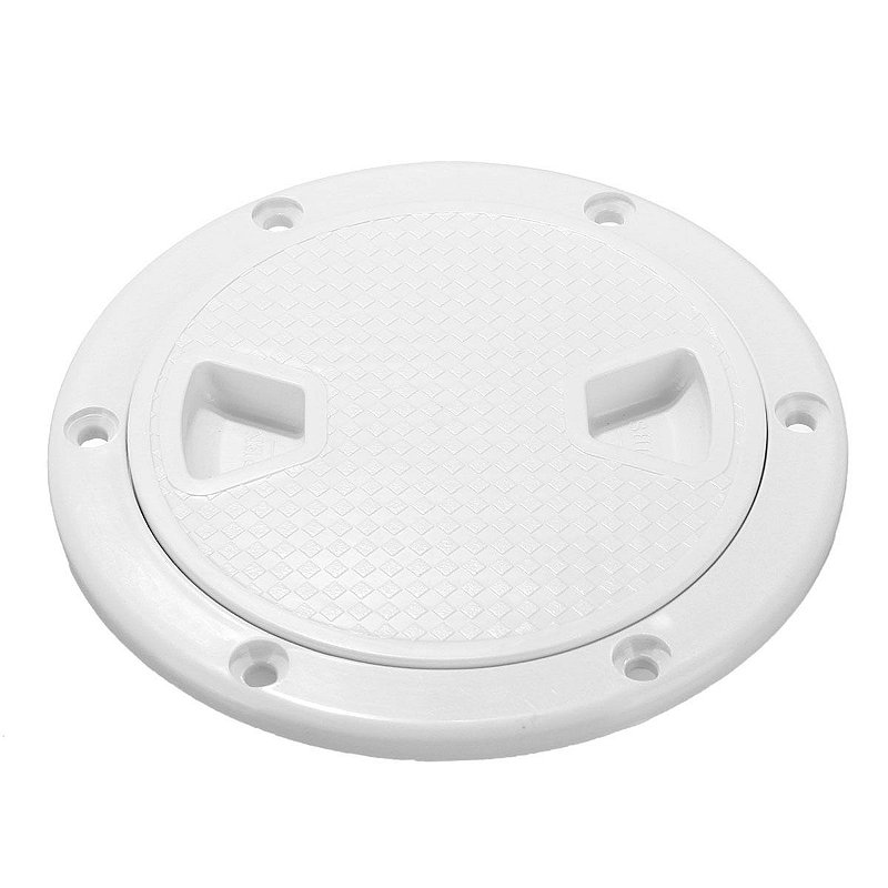 Tampa De Inspeção Náutica Em Abs 8 Pol Antiderrapante Lancha