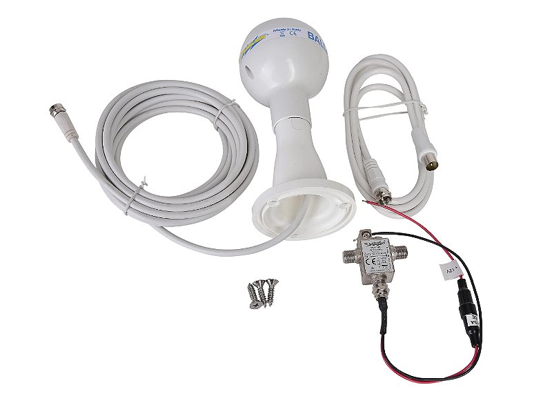 Antena Hdtv 26 Db Marítima Tv Digital Barco Lancha Motorhome