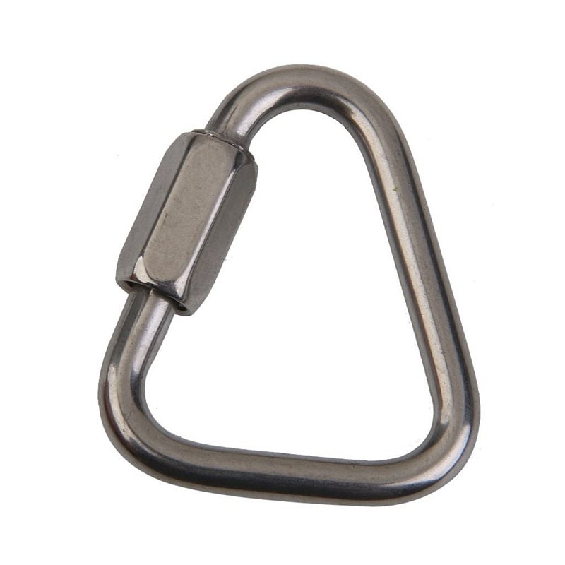 Link Delta Mosquetão Rosqueável 5 Mm Em Aço Inox Náutico
