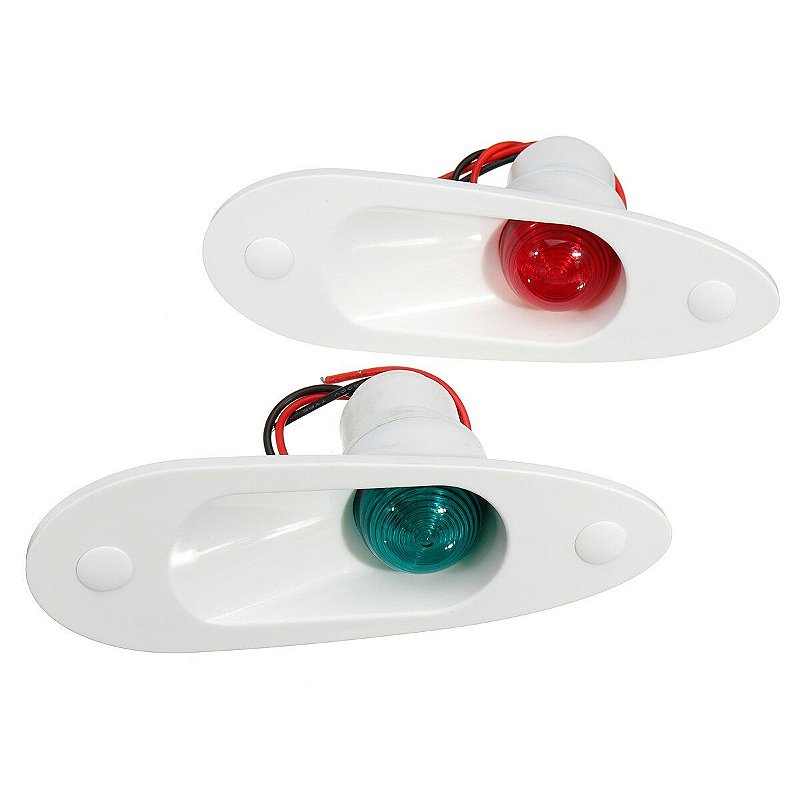 Luz De Navegação Em Led Olho Tubarão Bb-Be Para Lancha Barco