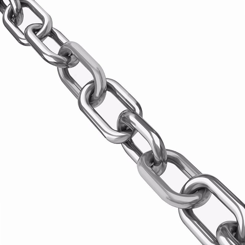 Corrente Em Aço Inox 1/8 Pol Ou 3,2 Mm Âncora Barco Lancha