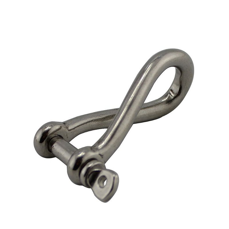 Tornel Manilha Longa Torcida Em Aço Inox 10 X 60Mm Max 37 Kn