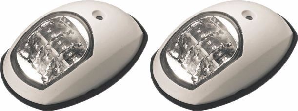 Luz De Navegação Marinizado Em Led Bb E Be 12V Lancha Barco