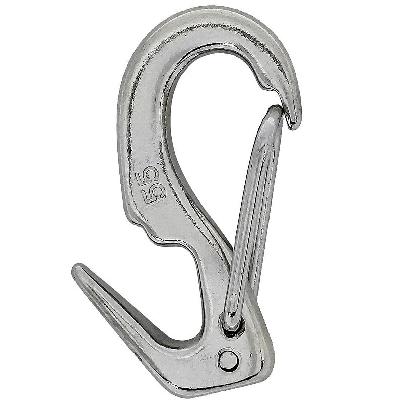 Mosquetão Aço Inox 90 Mm Engate Rápido E Gancho De Pressão