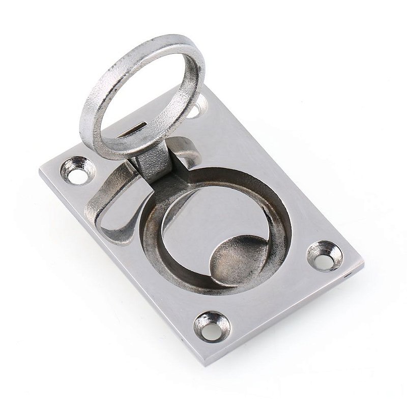 Puxador Em Aço Inox Retangular Para Armários Porta Tampas