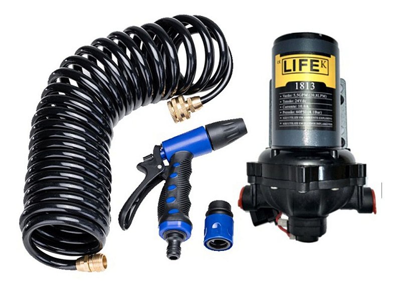 Bomba De Água Doce 4.0 Gpm Ducha De Popa E Gatilho 12 Volts