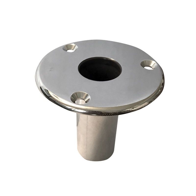 Base Para Crock Náutico Em Aço Inox Tubos De Até 25Mm Lancha